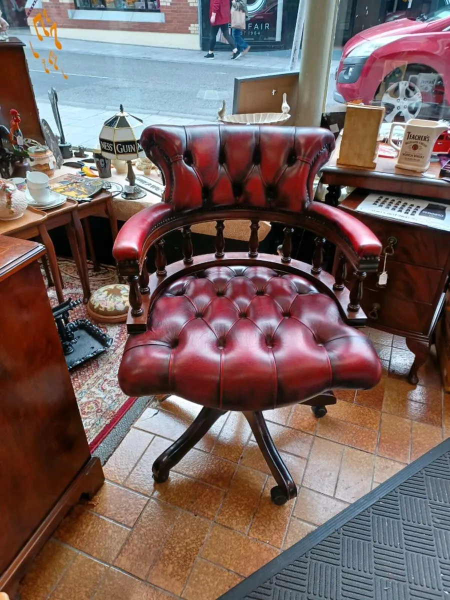 Vintage chesterfield  office chair - Image 2