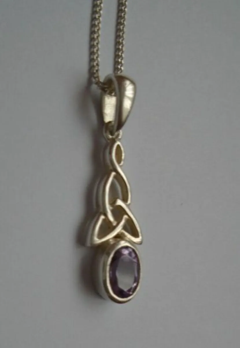 Silver/Amethyst necklace. Jewellery, Pendant - Image 1