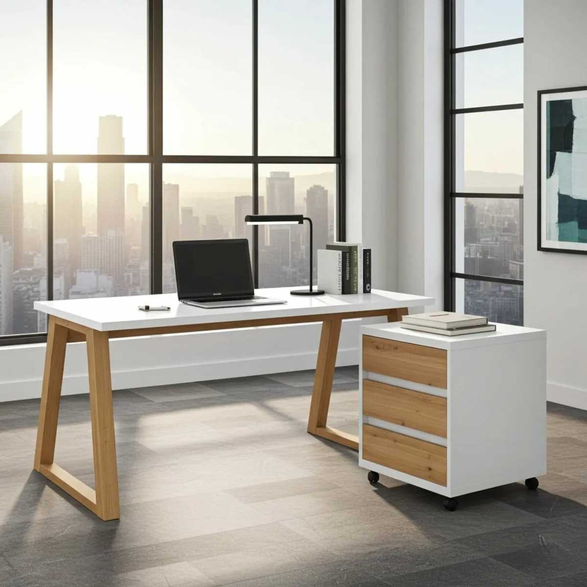 II Office Set — Artisan Oak Desk - Image 1