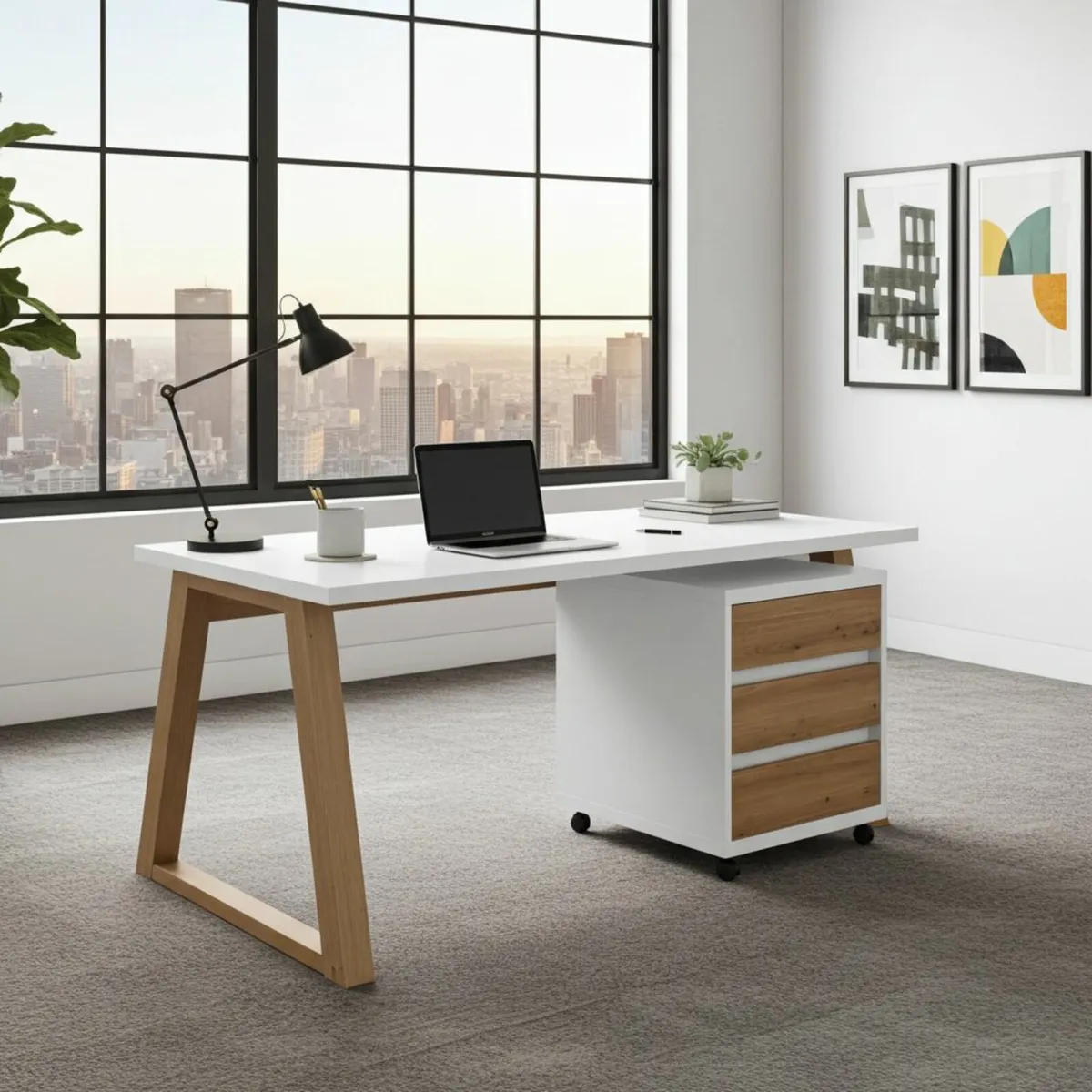 II Office Set — Artisan Oak Desk - Image 2