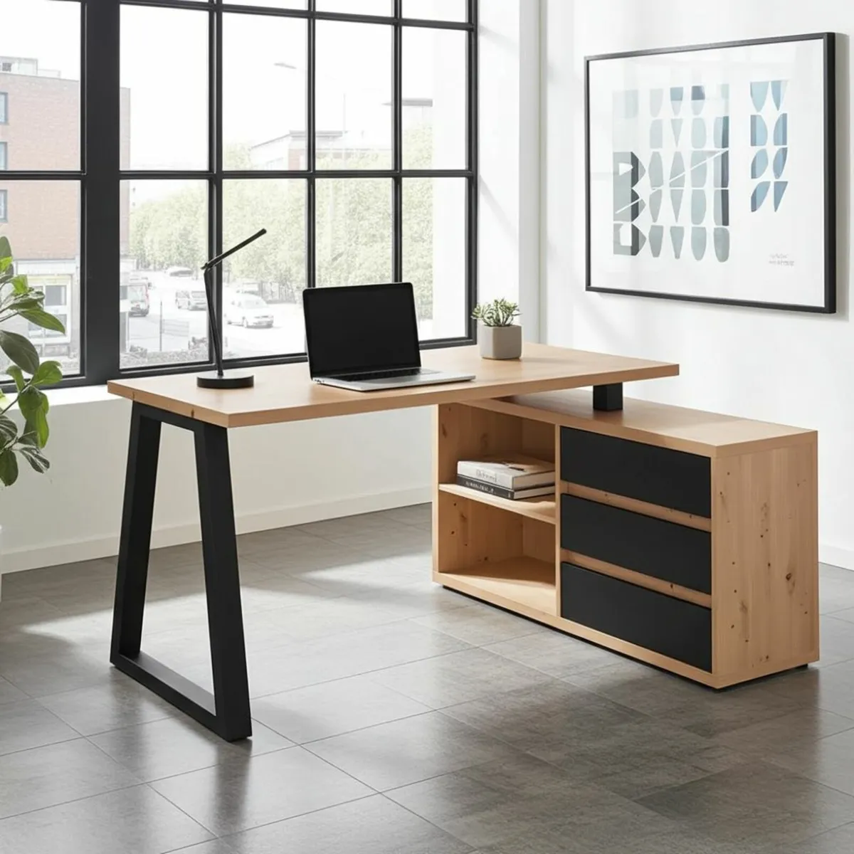 II Office Set — Artisan Oak Desk - Image 4