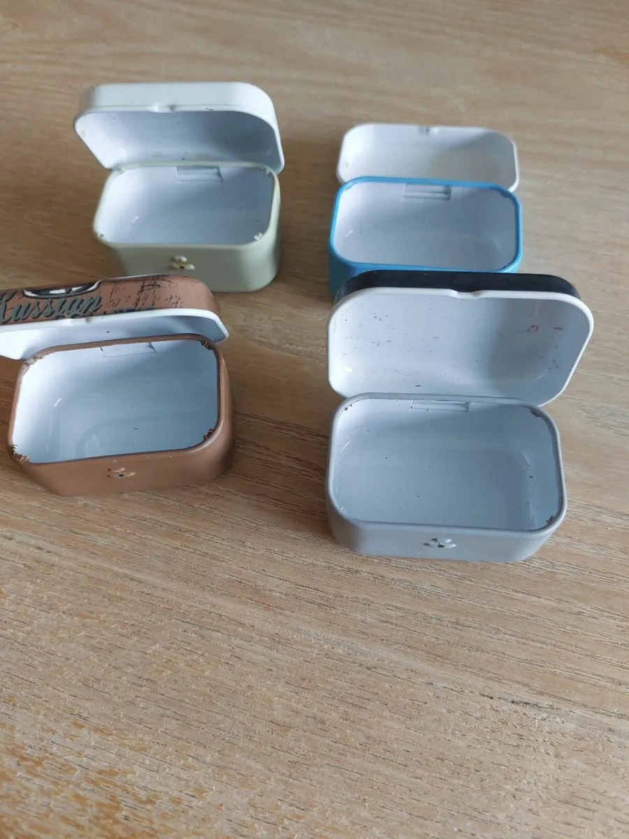 Small tin storage boxes with route 66 design - Image 2