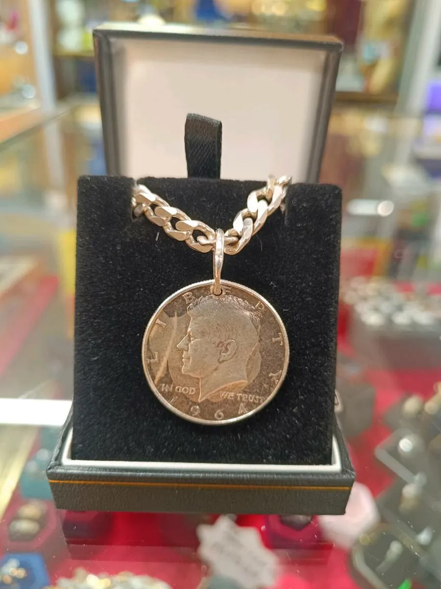 1964 Silver Dollar Necklace - Image 1