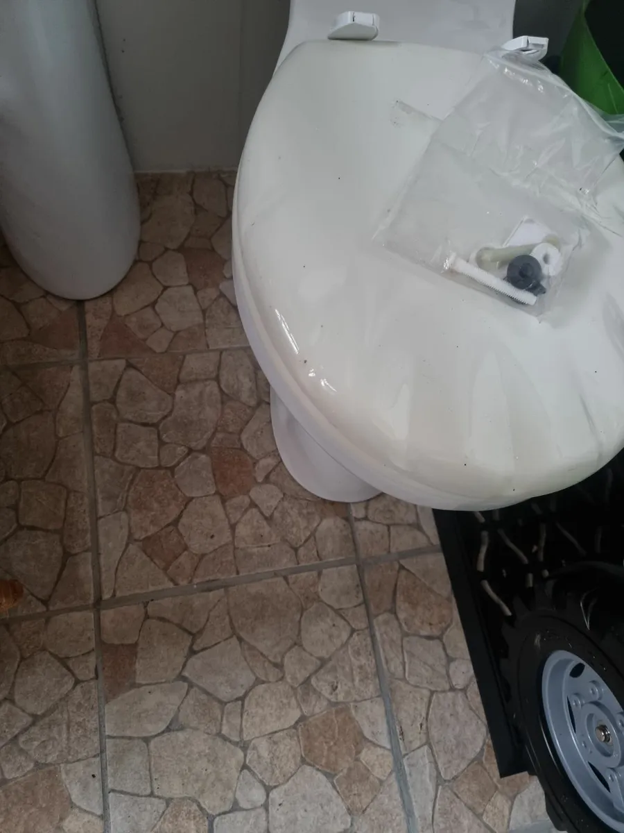 Bathroom sink, toilet and cistern - Image 2