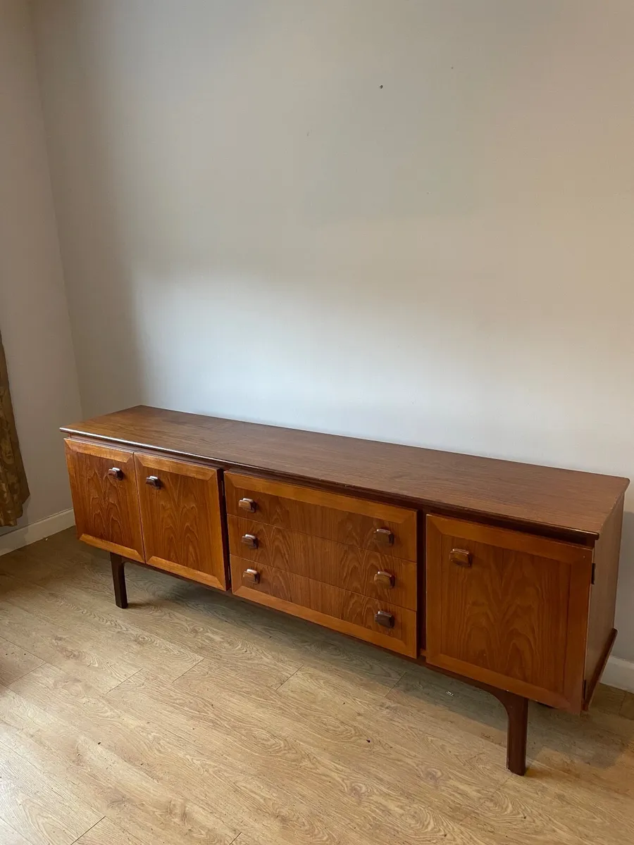 Vintage 1960s Sideboard & Dining Chairs – Pristine - Image 1