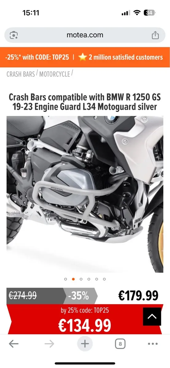 BMW R1250 GS engine bars - Image 1