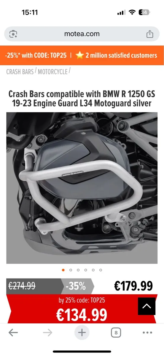 BMW R1250 GS engine bars - Image 2