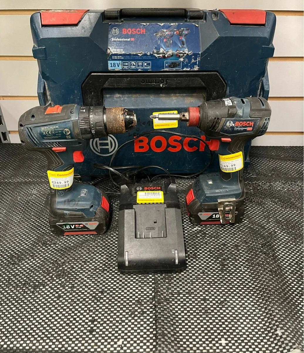 Bosch Cordless Drill + Impact Driver - Image 1