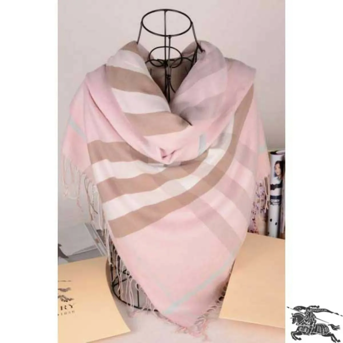 Burberry Silk/Wool Signature Tartan Scarves/Shawls - Image 1