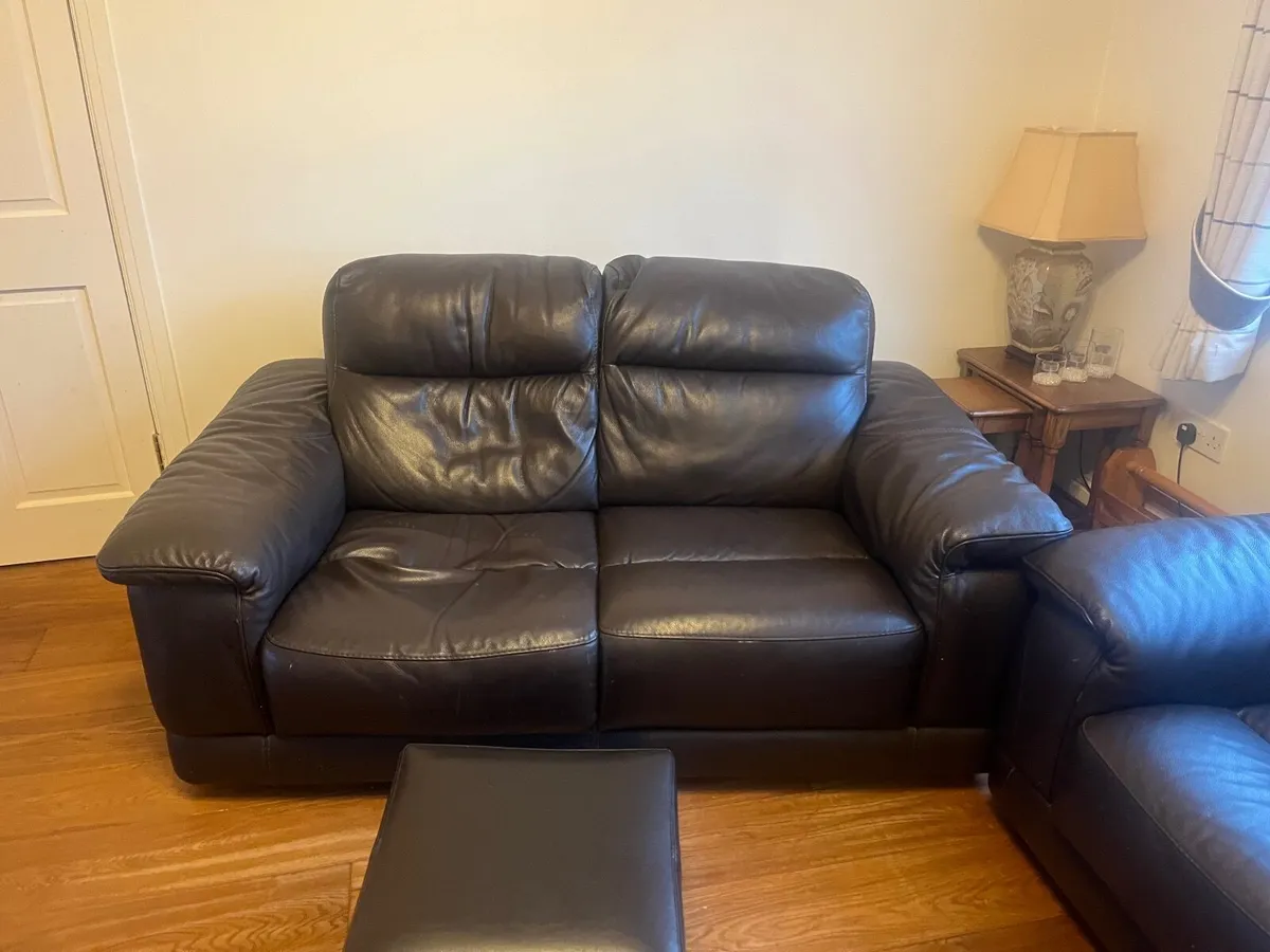 Leather Couch - Image 1