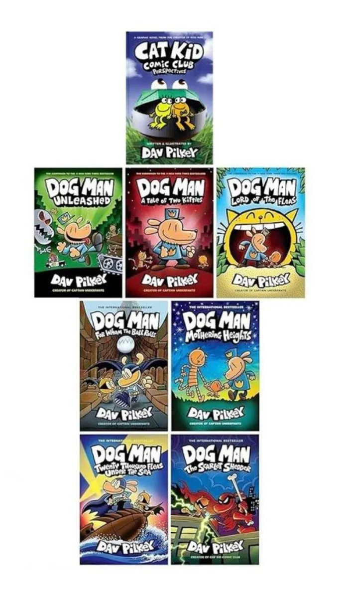 Dog Man & Cat Kid Books