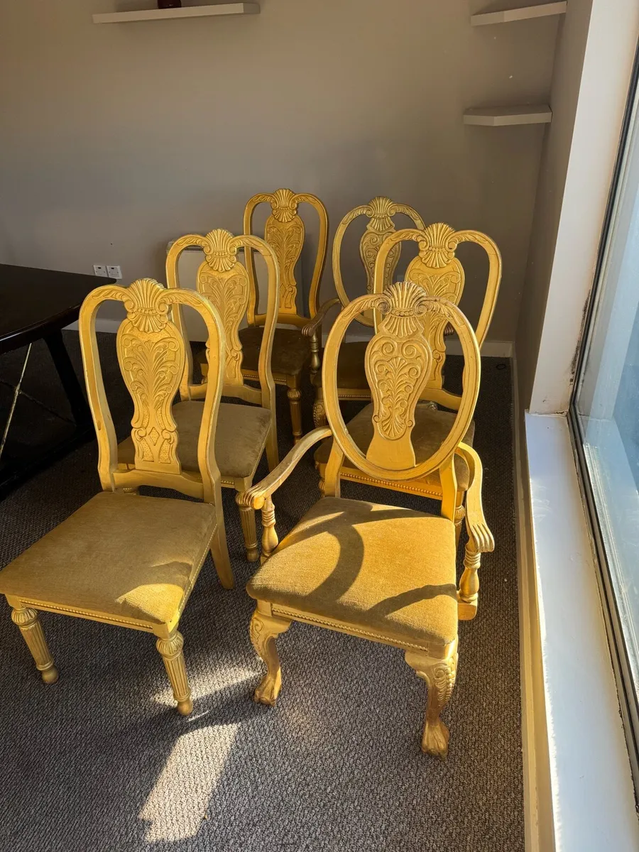 Gold design chairs - Image 2