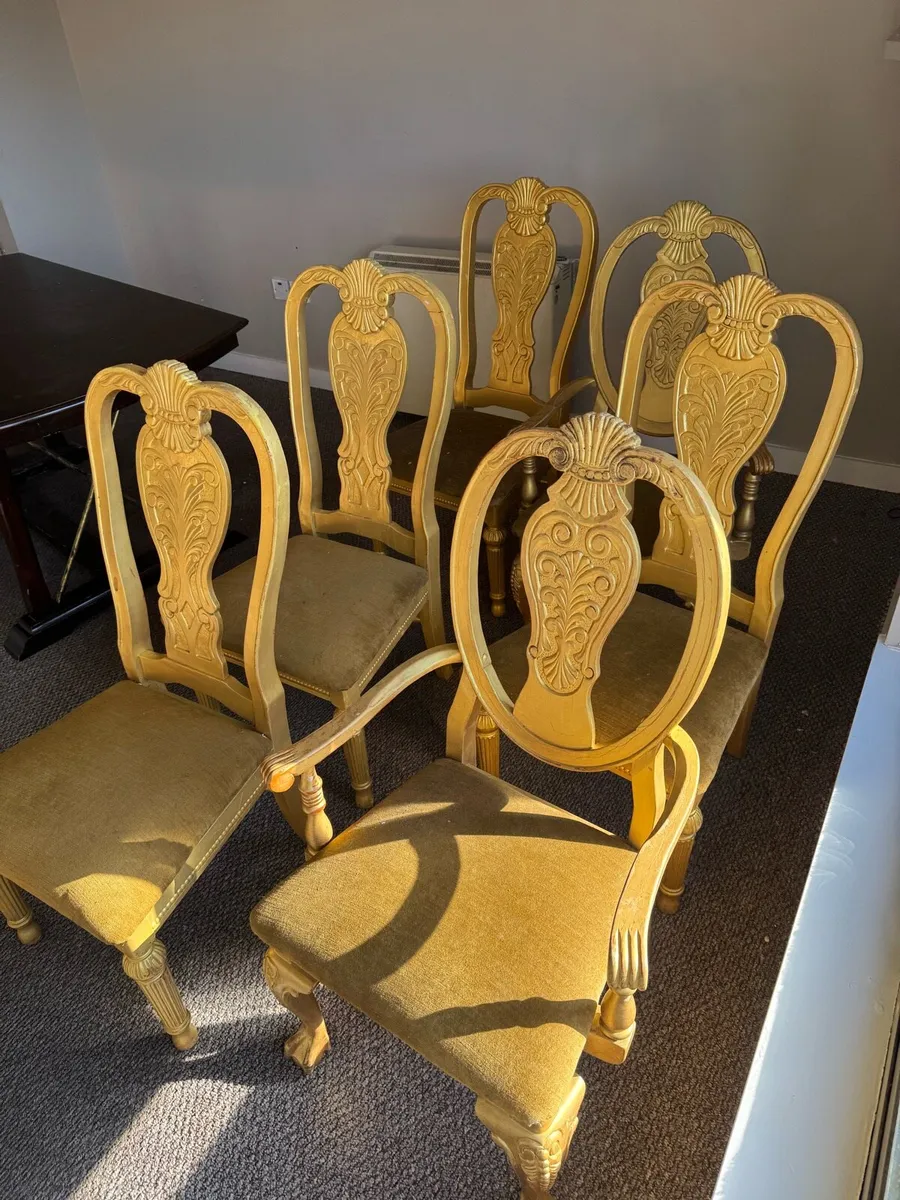 Gold design chairs - Image 3