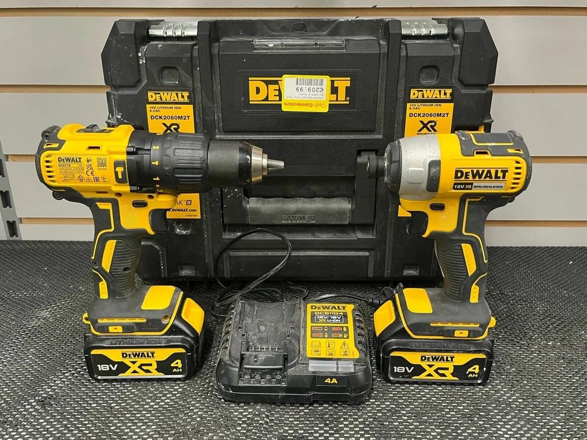 DeWalt Cordless Drill + Impact Driver - Image 1
