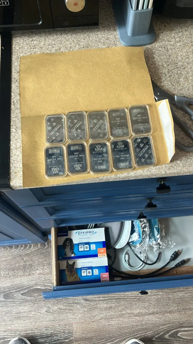 10 Silver bars 1oz