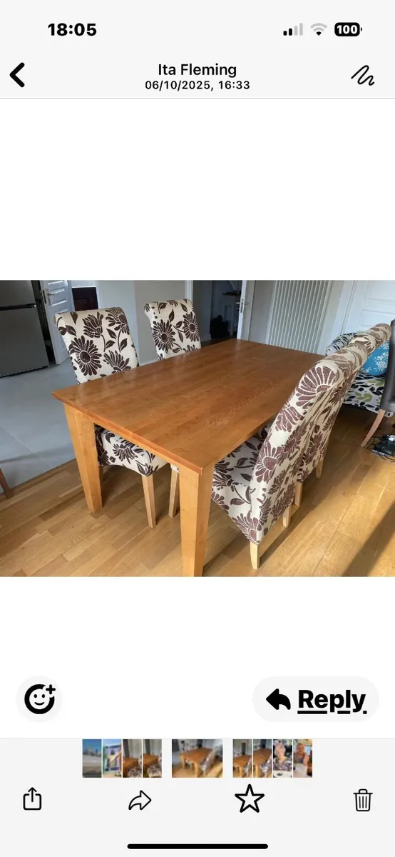 Table & 4 chairs