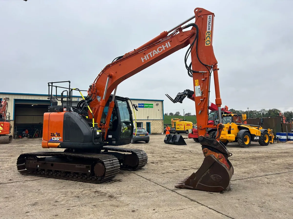 2020 Hitachi ZX135 US-6 Rotation Piped - MULLANS - Image 1
