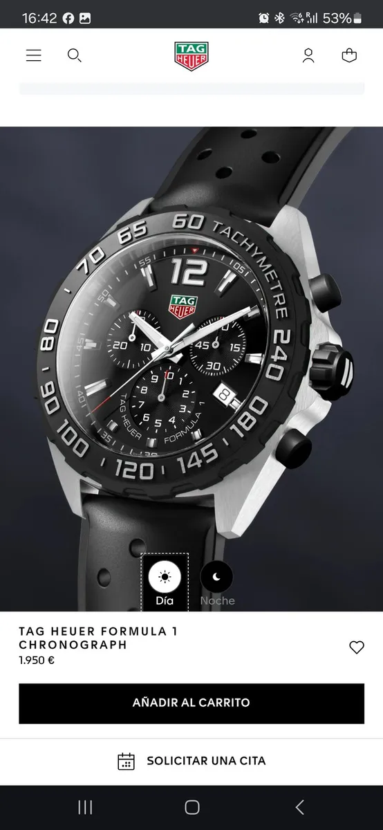 Tag watch formula 1 like new only on my arm 5 time - Image 1