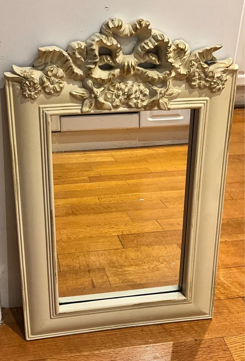 Vintage Ornate Carved Mirror - Image 3