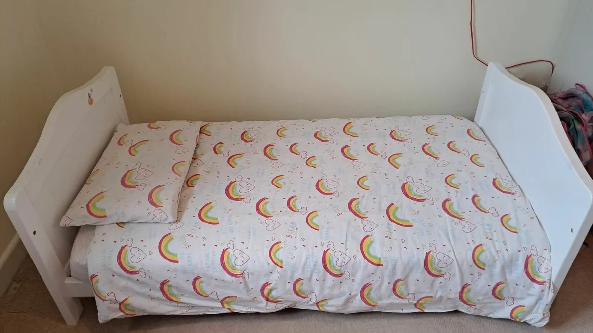 White Toddler Cot bed - Image 3