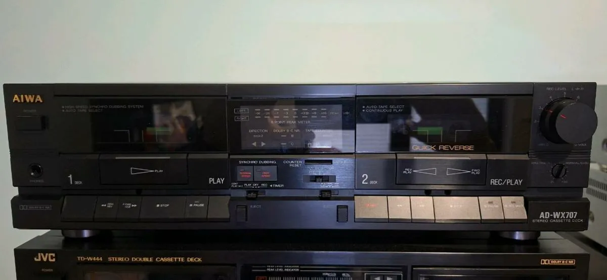 Aiwa AD-WX707 Stereo Double drive Deck - Image 1