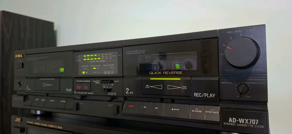 Aiwa AD-WX707 Stereo Double drive Deck - Image 3