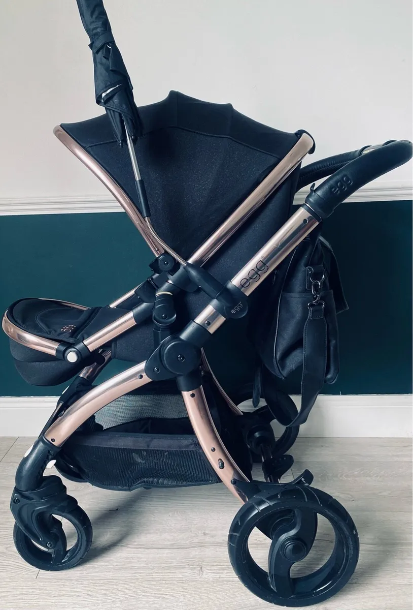 Egg stroller - black diamond special edition buggy - Image 3