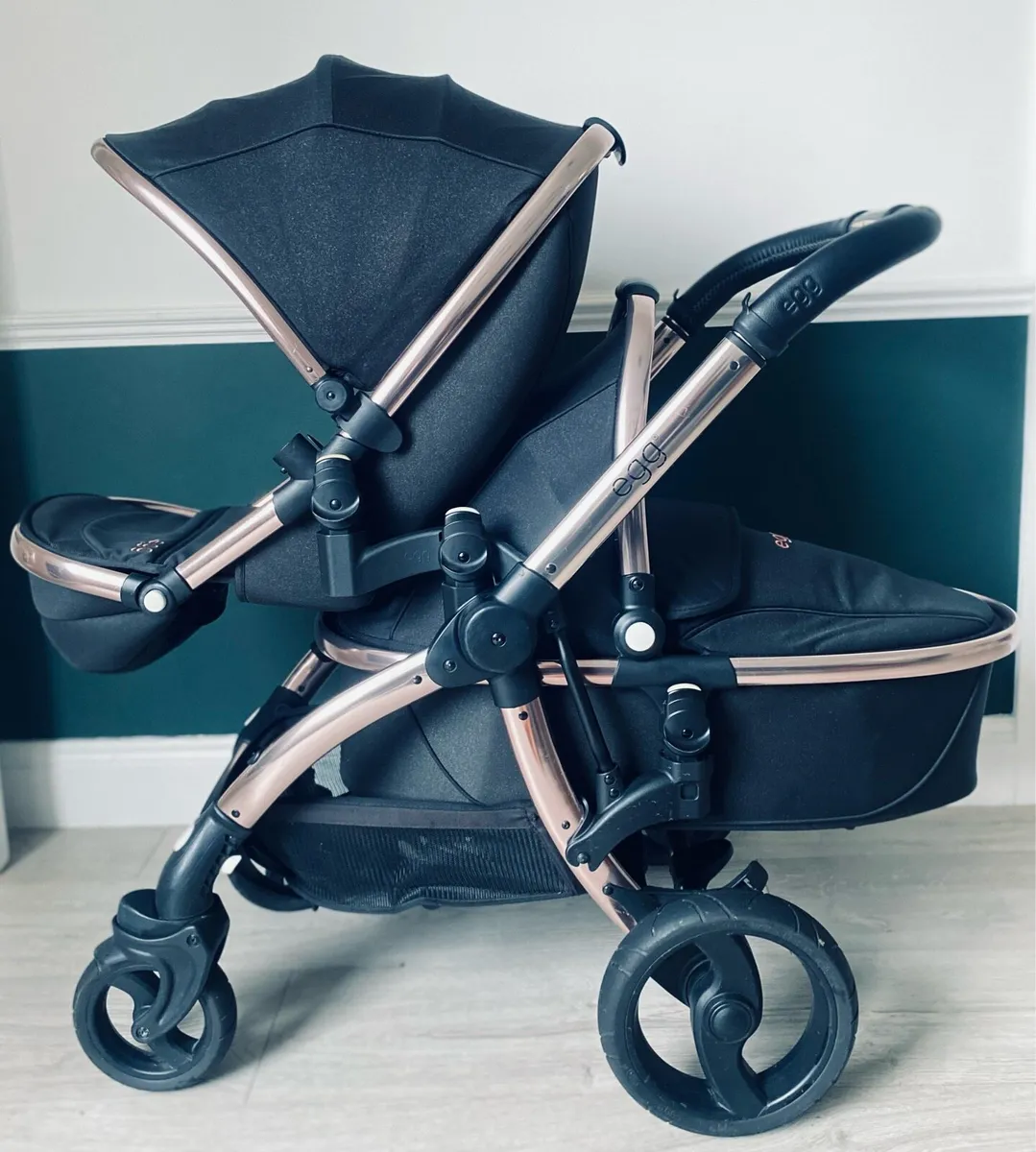 Egg stroller - black diamond special edition buggy - Image 4