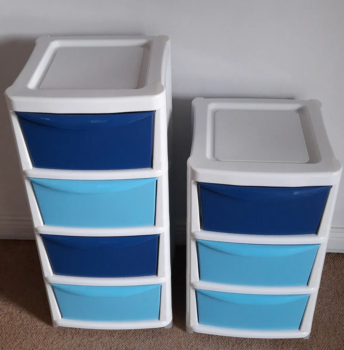 Stackable Plastic Drawer Tower Units - Image 1