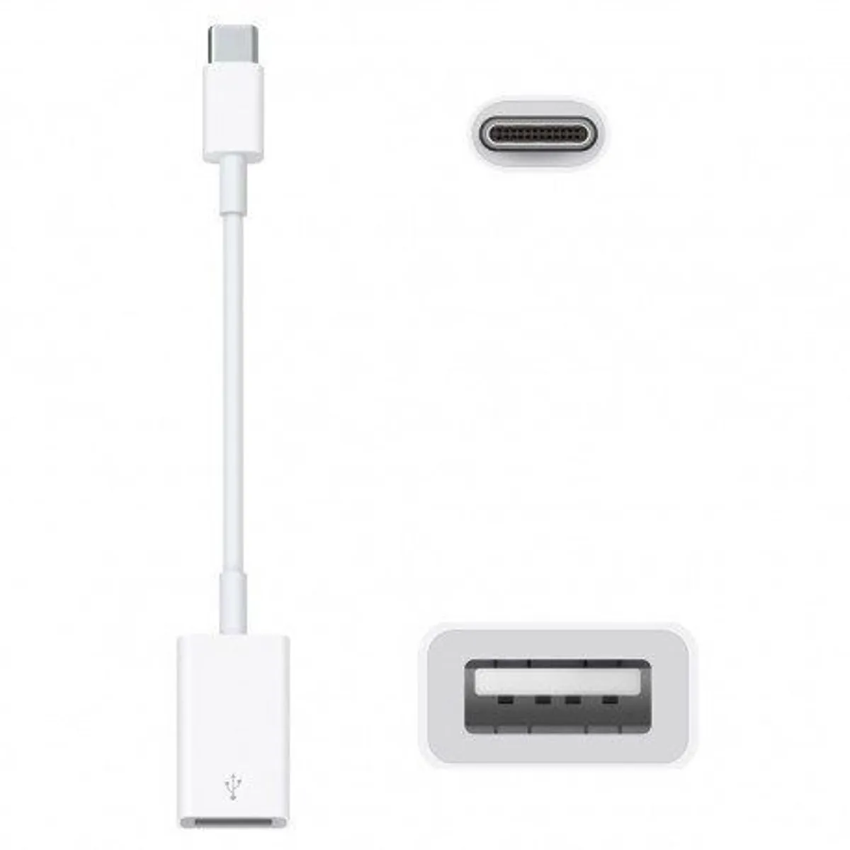 Official Genuine Apple Usb-c To Usb Adapter Cable A1632 Original Mj1m2zm/a New - Image 1