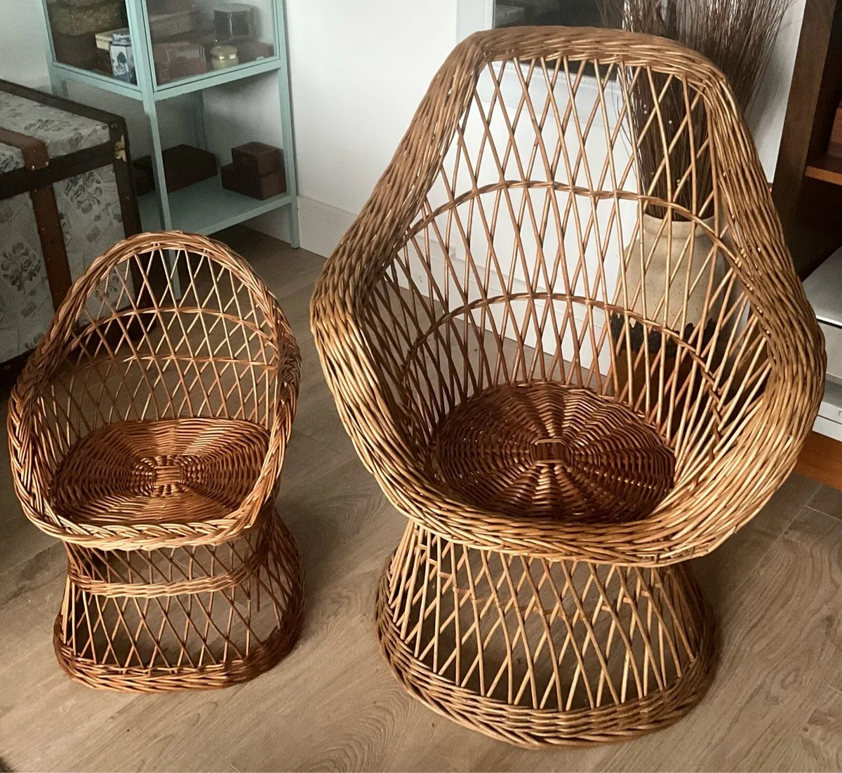 Childs Bamboo Wicker Armchair - Image 4