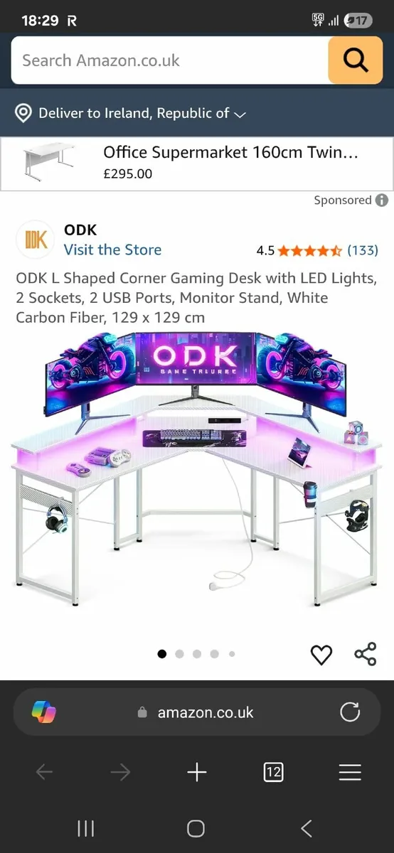 Gaming desk new
