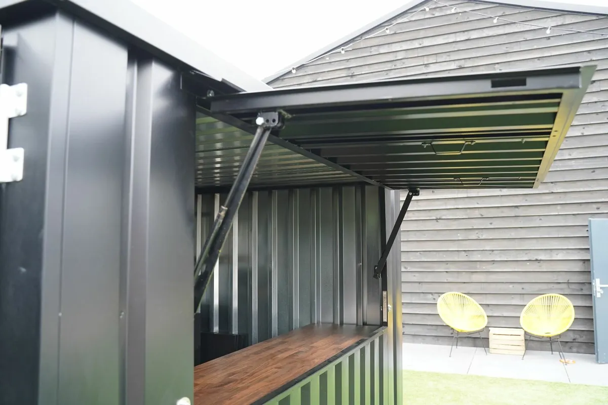 Bar Container with Serving Window & Counter - Image 1