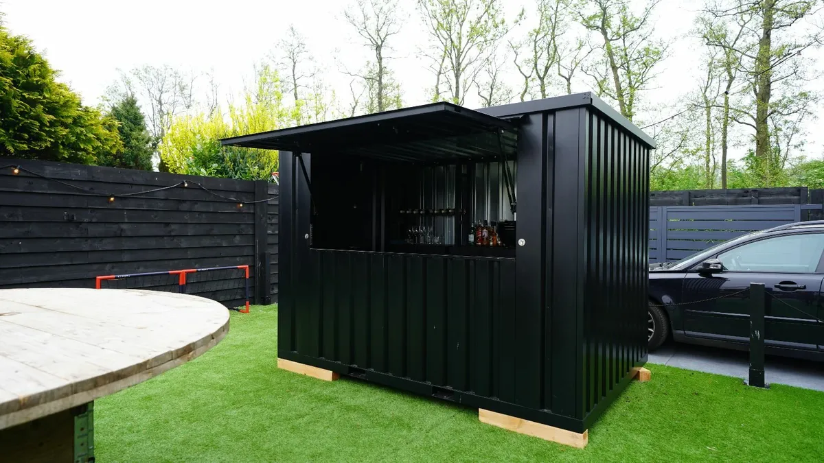Bar Container with Serving Window & Counter - Image 2