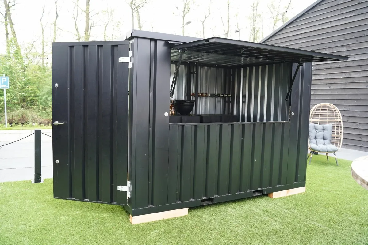 Bar Container with Serving Window & Counter - Image 3