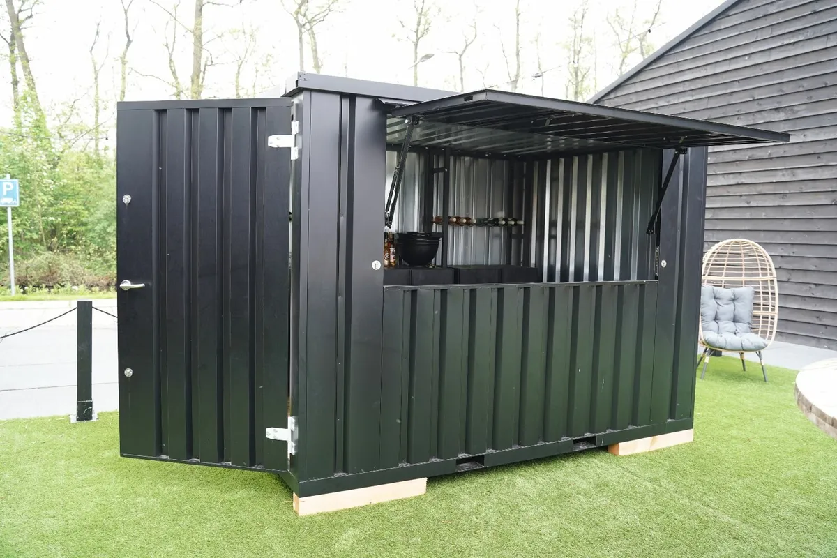 Bar Container with Serving Window & Counter - Image 4