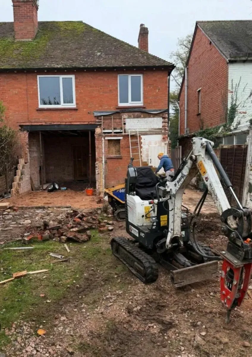 Digger hire with driver micro digger hire - Image 4