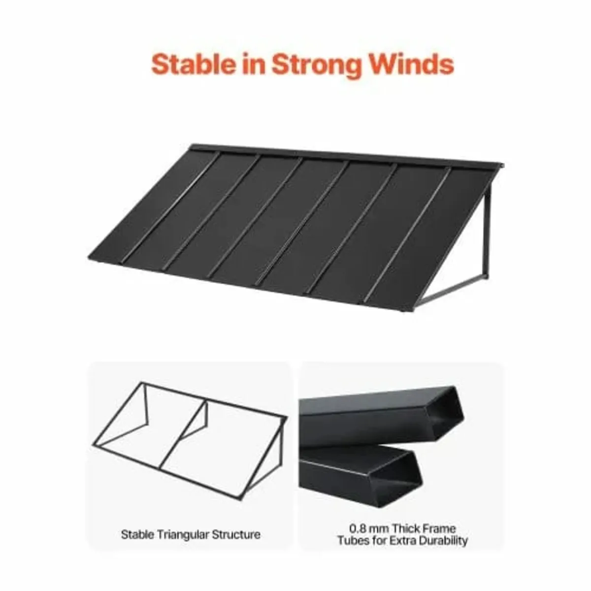 Window Awning Door Canopy 80x36 in Outdoor Patio S - Image 4