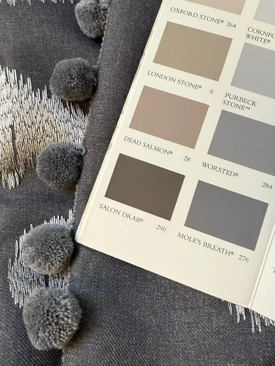 Beautiful Brand New Silk and Wool Interlined Curtains 106" x 100" - Image 2
