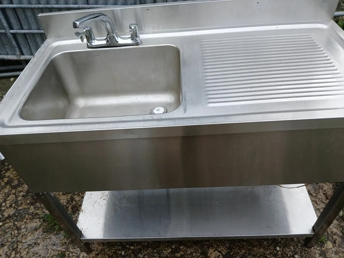 Staneless steel cabbinet/sink unit complete - Image 4