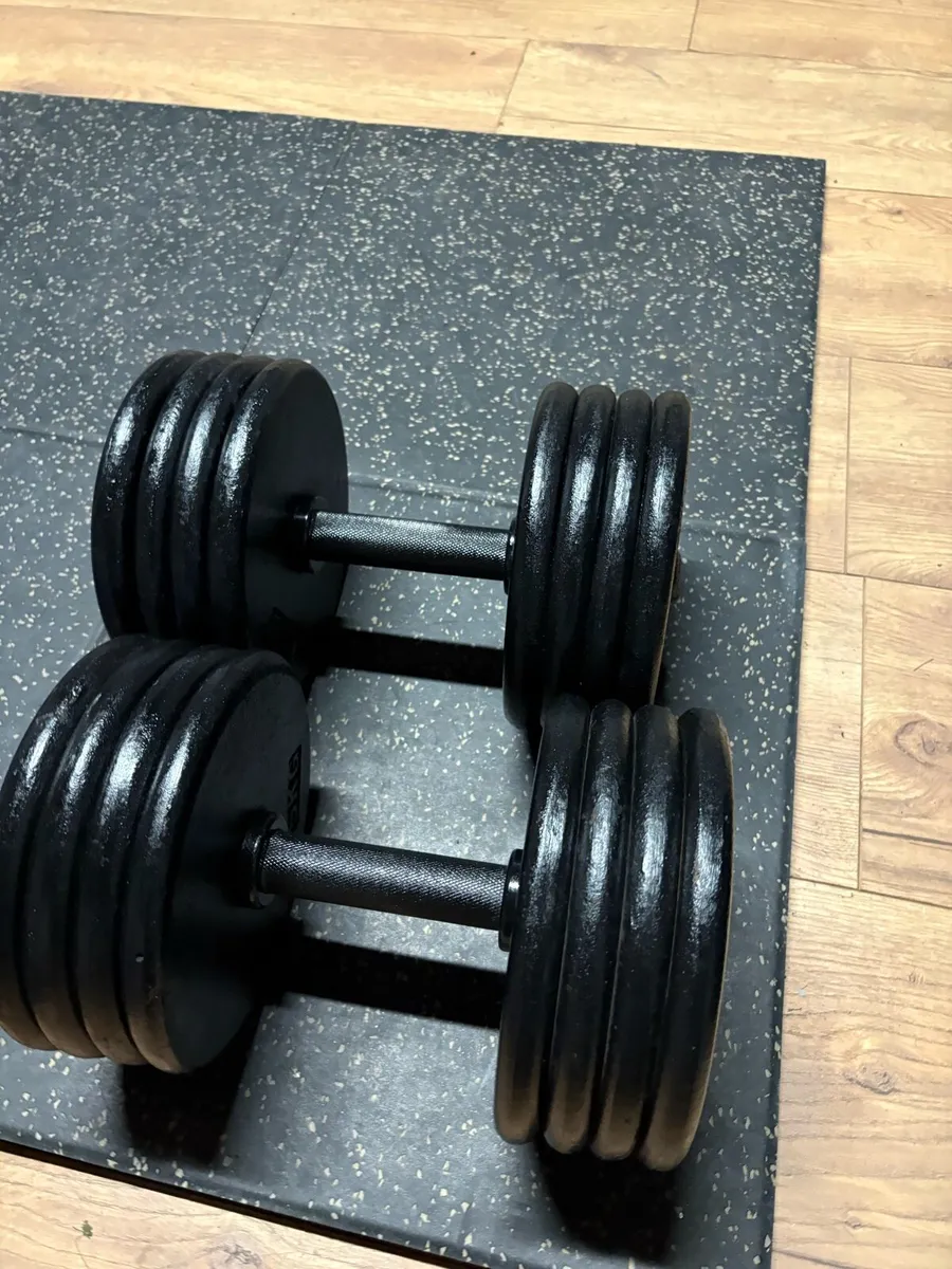 40KG X 2 DUMBBELLS, LIFETIME JOB!!! CHEAP!! - Image 1