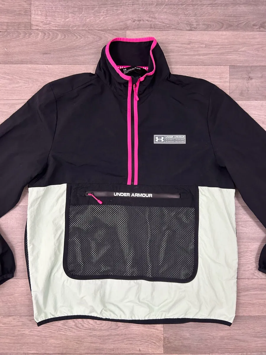 Under Armour Half Zip Anorak Packable Jacket Men L - Image 2