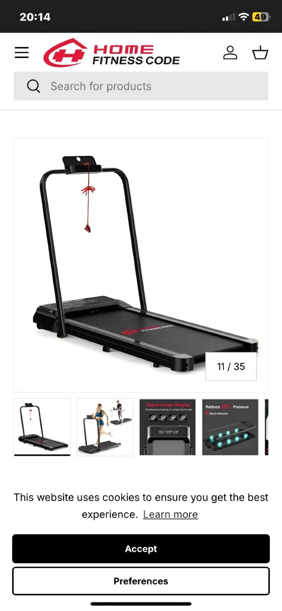 Walking pad (used 3 times ) - Image 1