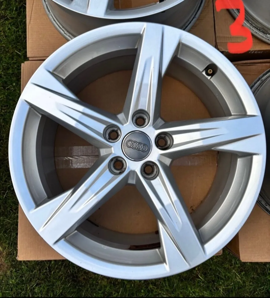 Alloy wheels 18inch Audi A3,A4,A6,Q3,Q5 LIKE NEW - Image 3