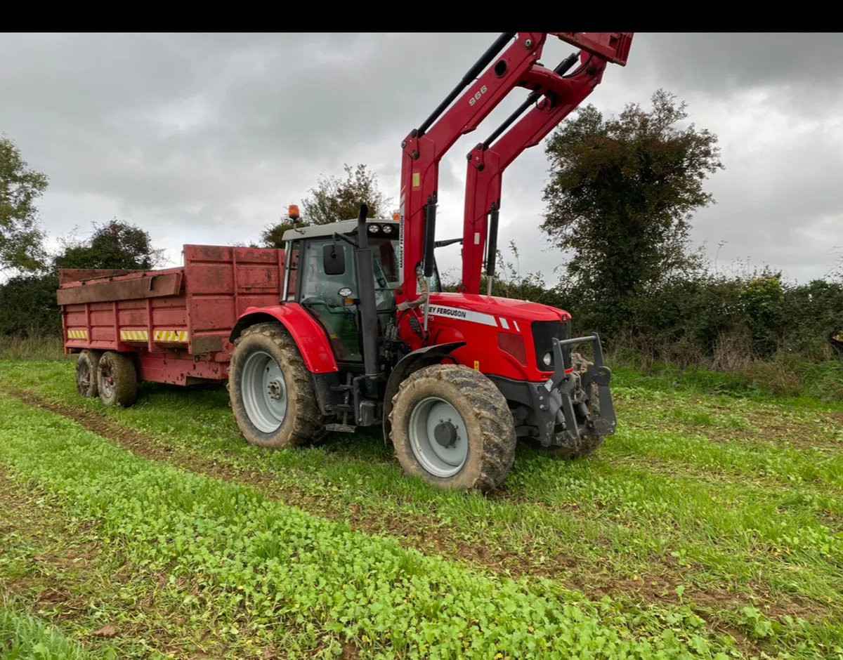 MF 5475 and MF966 loader 6900 hours - Image 1