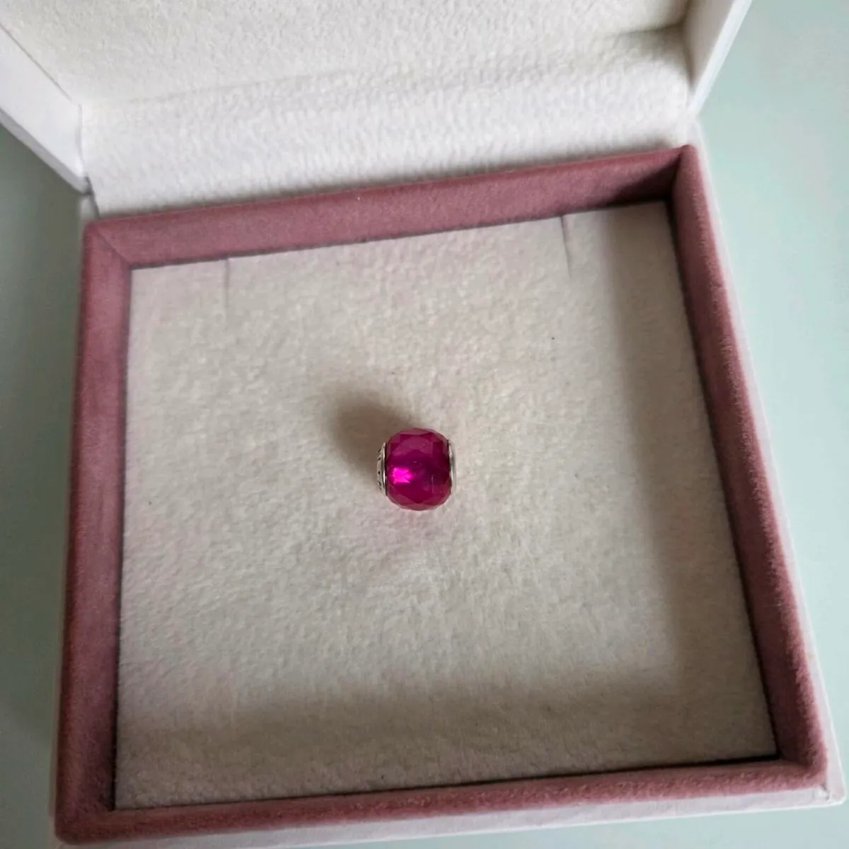 Pandora pink charm perfect condition fully hallmar - Image 1
