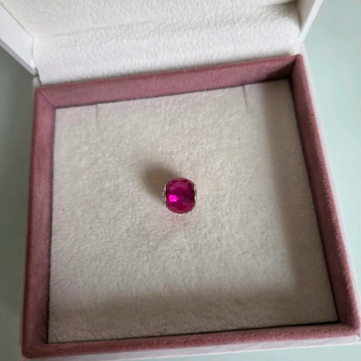 Pandora pink charm perfect condition fully hallmar - Image 2