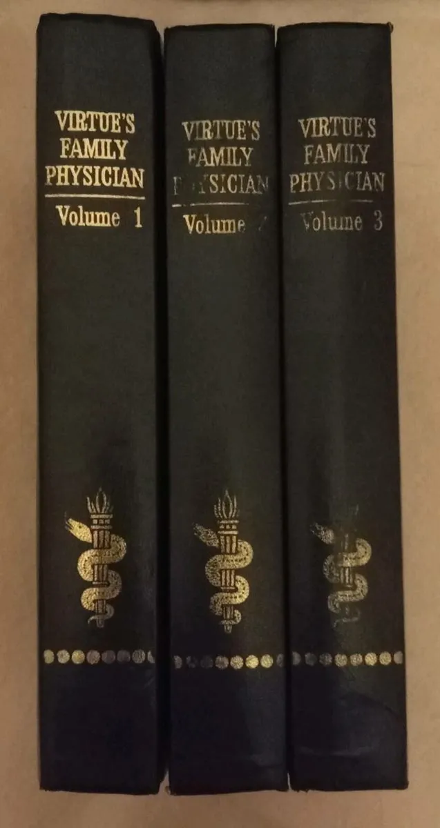 Virtues Family Physician Vintage Medical Book Set - Image 2