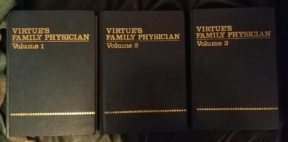 Virtues Family Physician Vintage Medical Book Set - Image 1