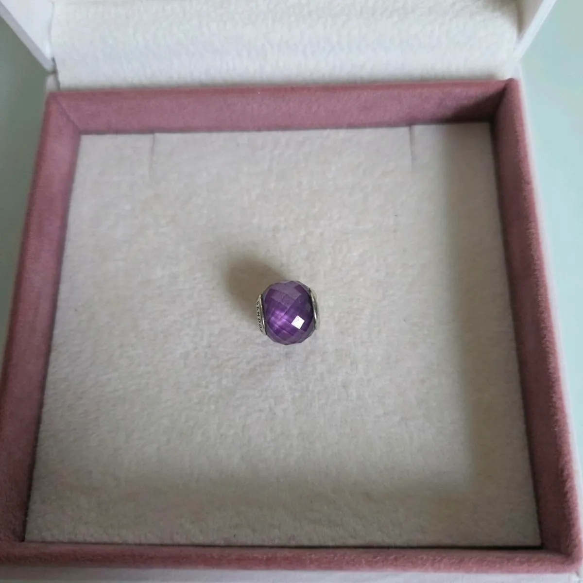 Pandora purple charm perfect condition fully hallm - Image 1